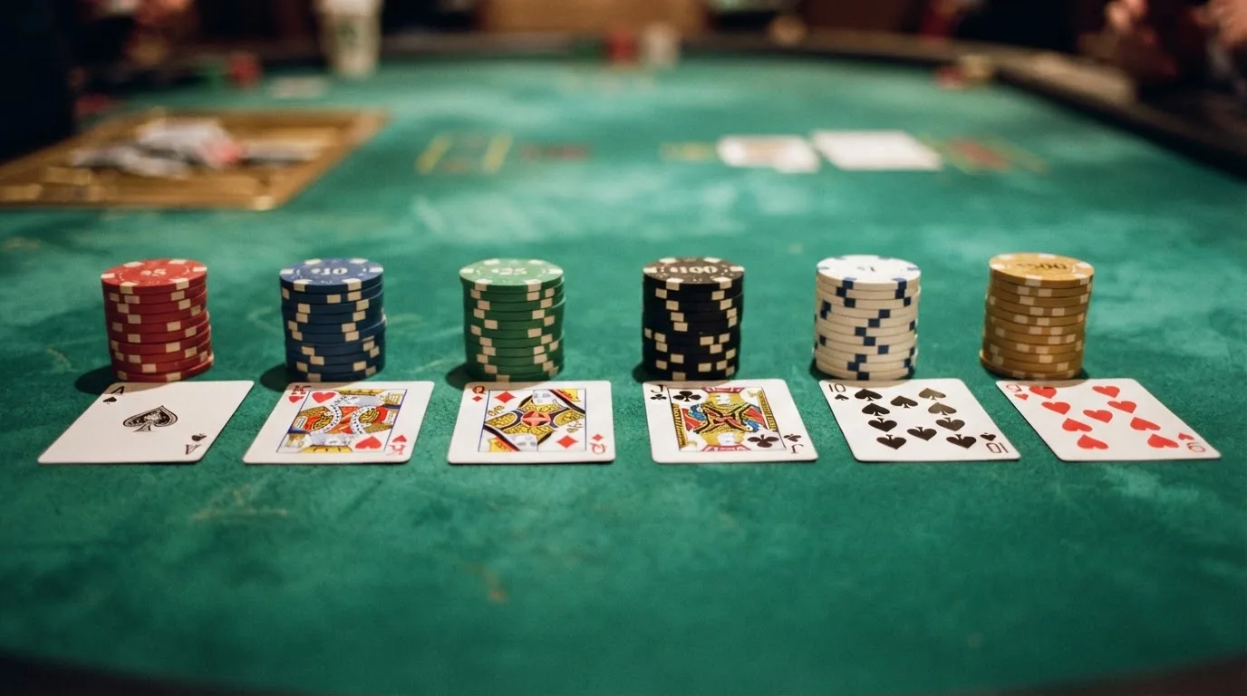 Vergelijkingstabel van zes online casino's met hun licenties en bonussen op een beeldscherm