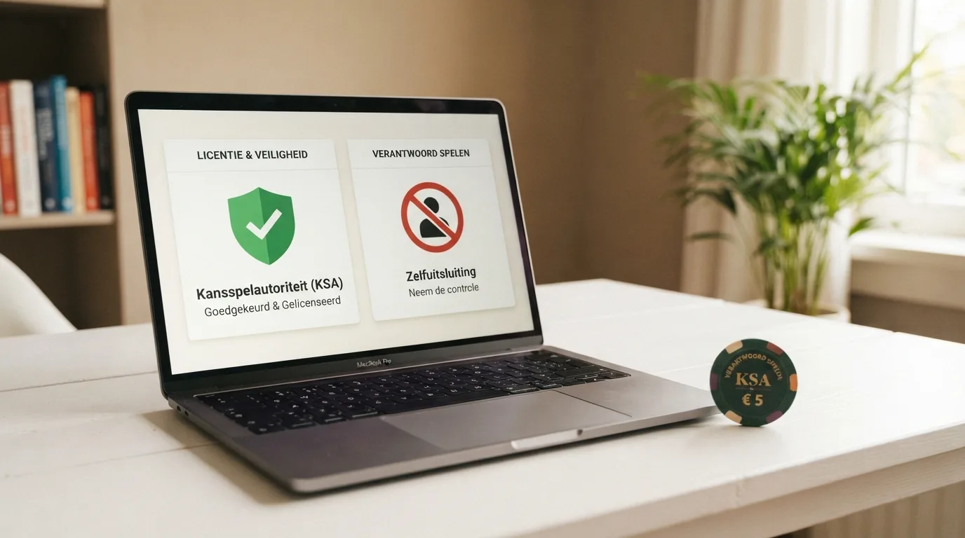 Een scherm met een Ksa-vergunning en een Cruks-controle naast elkaar